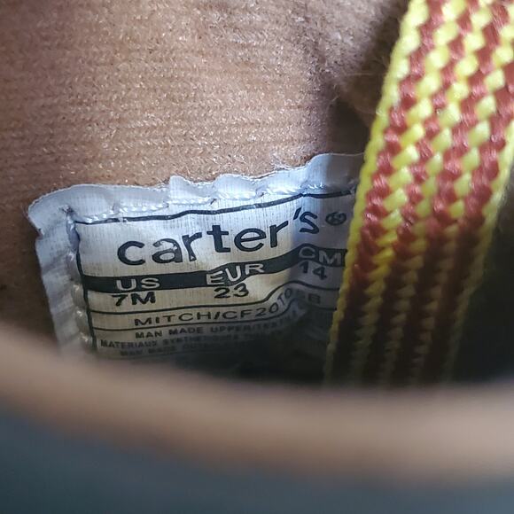 pre-owned Carter’s Toddler Boys Mitch Motorcycle Boots US Boys 7M - Picture 3 of 9